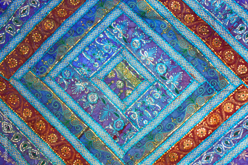 Photo: Inde - patchwork bleu Inde - patchwork bleu