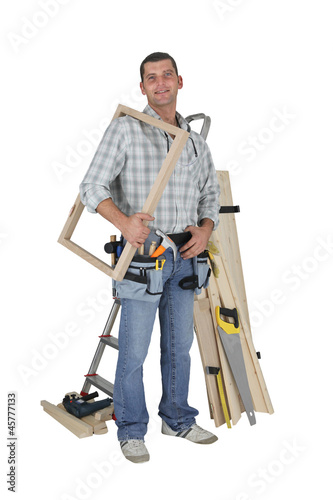 Photo: Portrait of a carpenter Portrait of a carpenter