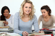 Students in class
