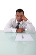 Frustrated man