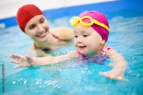 Photo: baby swimming baby swimming