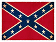 Grunge-Flagge der konföderierten Südstaaten