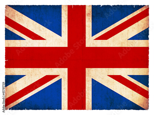 Illustration: Grunge-Flagge Großbritannien Grunge-Flagge Großbritannien