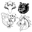 Vector: Tattoo Mascots Tattoo Mascots