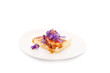Foto: poitrine de cochon braisée, purée, et chips violettes # 30 poitrine de cochon braisée, purée, et chips violettes # 30