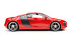 Red Supercar Side View