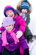 children in wintertime