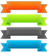 Banderole, Banner, Design Element, Banderolen, Sammlung, Set 1