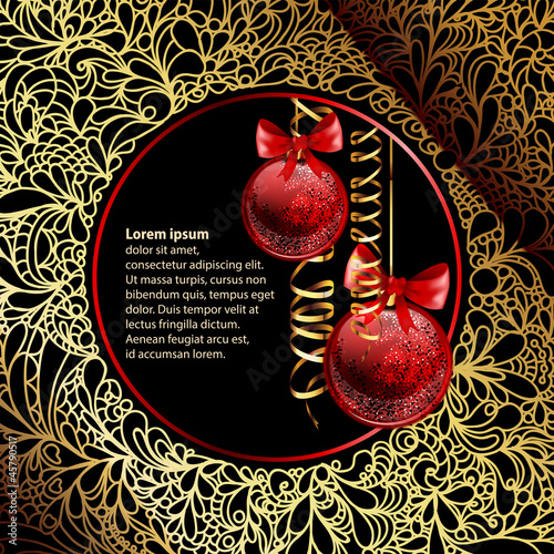 Vector: Merry Christmas Elegant Background for Greetings Card Merry Christmas Elegant Background for Greetings Card