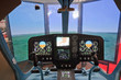 Cabine of helicopter simulator