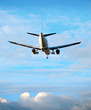 Aircraft on blue sky