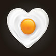 Vektor: The heart of the egg The heart of the egg