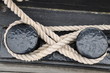 Leine an einem Poller