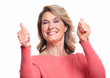 Happy senior woman.