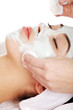 Beauty treatment in spa salon