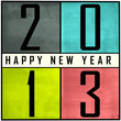 Carte bonne année 2013 en anglais