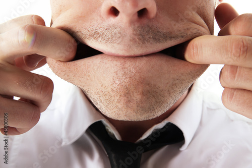 Photo: Grimace d'un homme d'affaire Grimace d'un homme d'affaire