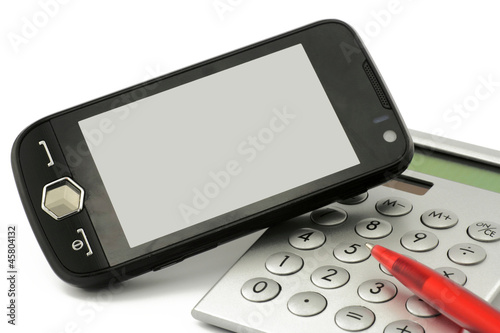 Photo: handy mit taschenrechner handy mit taschenrechner