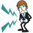 Man having stomachache