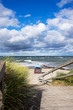 Strandlandschaft mit Strandkörben im Ostseebad Heiligenhafen