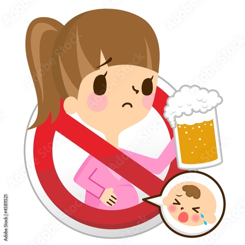 Illustration: 妊婦 禁酒 妊婦 禁酒
