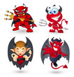 Vector: Cartoon Devils Cartoon Devils