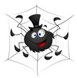 Funny Spider Cartoon Vector Illustration