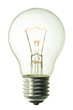 Photo: incandescent lighted bulb isolated on pure white background incandescent lighted bulb isolated on pure white background