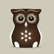 Cute brown owl