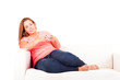 Overweighted woman