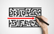maze and arrow