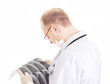 Medical doctor with radiograph