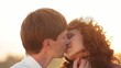 Sensual Married at sunset.