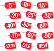 Etiquettes prix discount