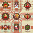 Set of christmas vintage backgrounds.