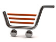 3d illustration of shopping cart icon
