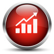 Vektor Statistik Button Rot
