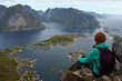 girl on a cliff