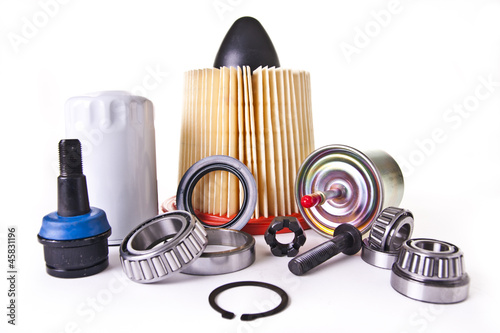 Photo: Assortment of Auto Engine Parts Assortment of Auto Engine Parts