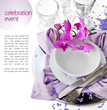 Festive Table Setting with Orchid