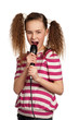 Girl with microphone