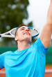 Reaching for the perfect serve