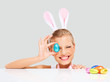 Thrilled with all her Easter eggs