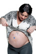 Tummy with drawing