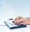 Woman's hands on keyboard