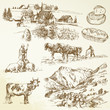 farm, agricultural village - rural landscape