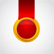 Red label. Vector illustration