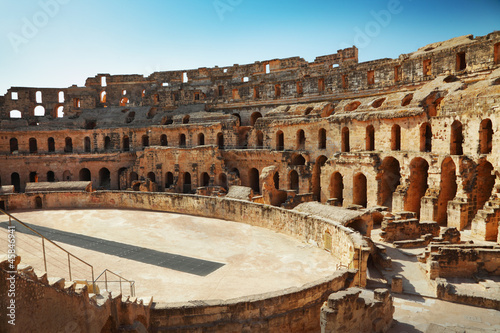 Photo: Amphitheater in El Jem, Tunisia Amphitheater in El Jem, Tunisia