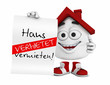Kleines 3D Haus Rot - Haus zu vermieten! - Vermietet