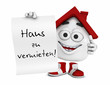 Kleines 3D Haus Rot - Haus zu vermieten!